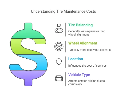 Cost Differences Between Tire Balancing and Wheel Alignment