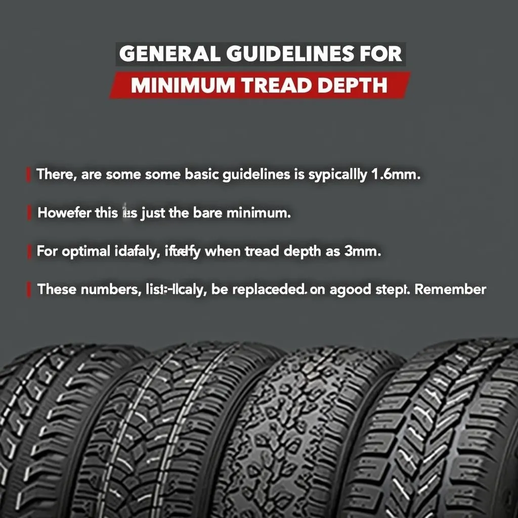 General Guidelines for Minimum Tread Depth